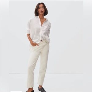 Everlane The Rigid Slouch Jean Ecru 26